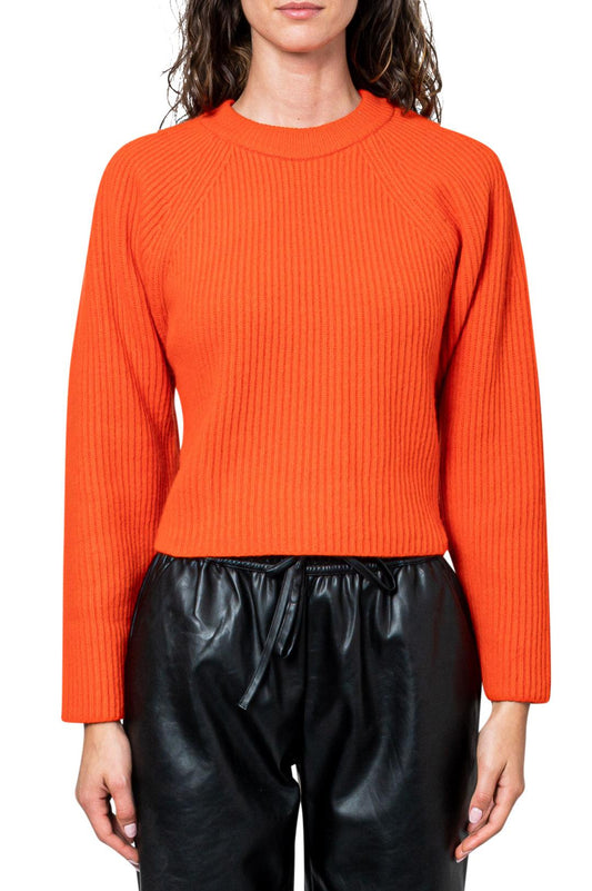 Lvir-Ribbed sweater with cut-out detail-dgallerystore