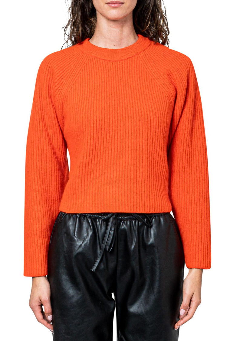 Lvir-Ribbed sweater with cut-out detail-dgallerystore