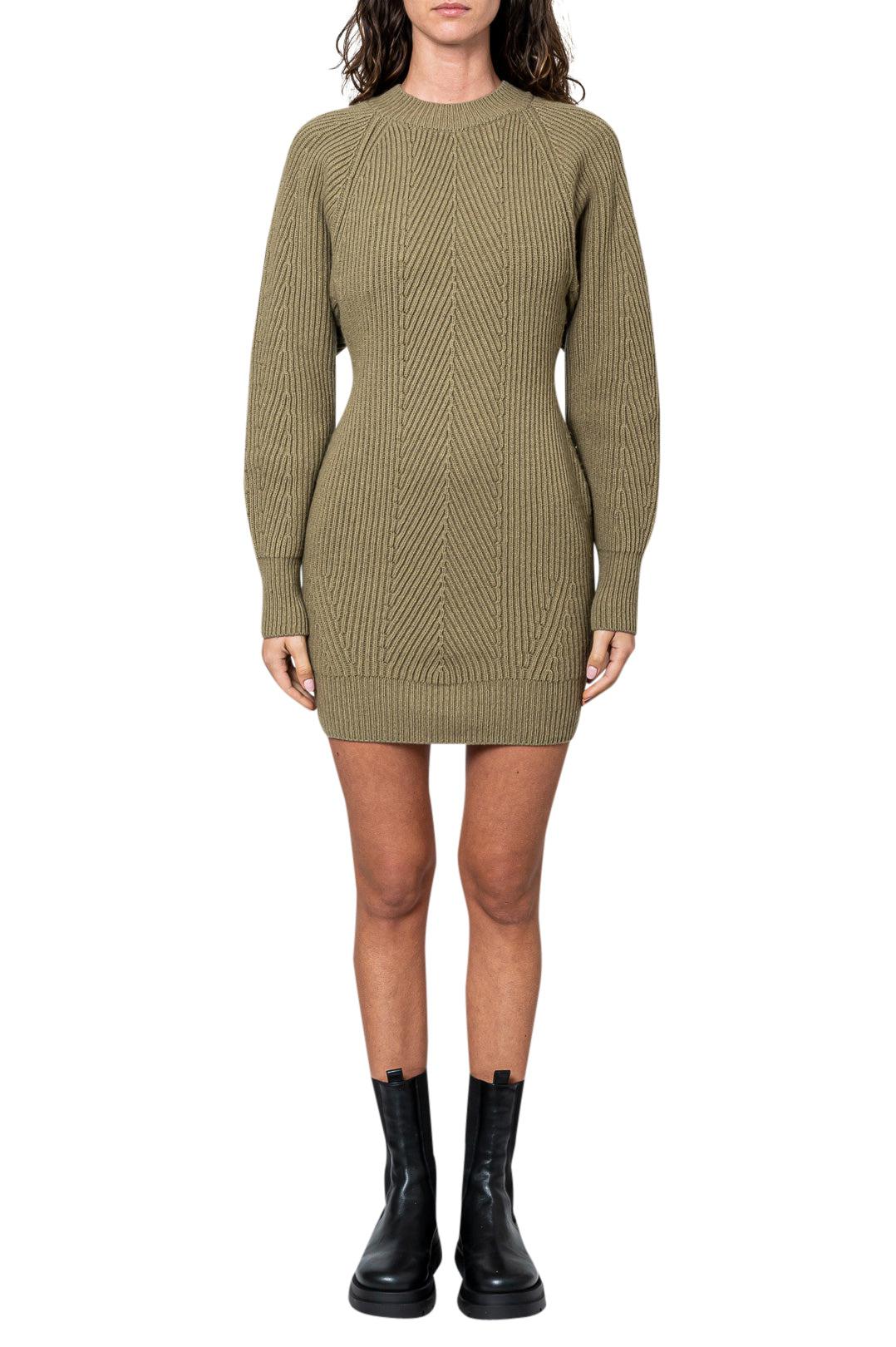 Lvir - Ribbed wool mini-dress - LV21-KN03 – \