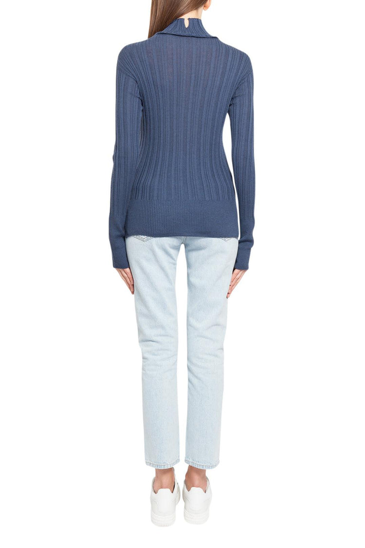 Lvir-Ribbed wool sweater-dgallerystore