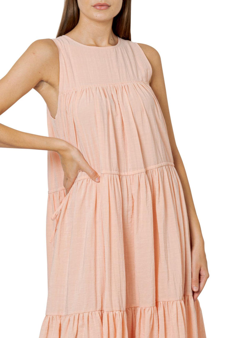 Missing You Already-Ruffled long dress-dgallerystore