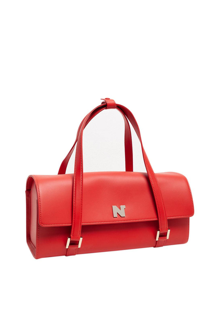 Nina Ricci-Leather handbag with logo-dgallerystore