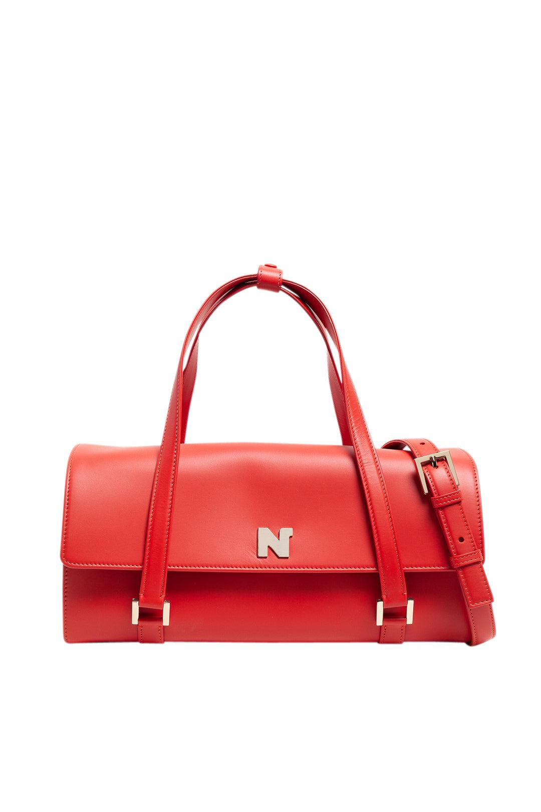 Nina Ricci-Leather handbag with logo-dgallerystore