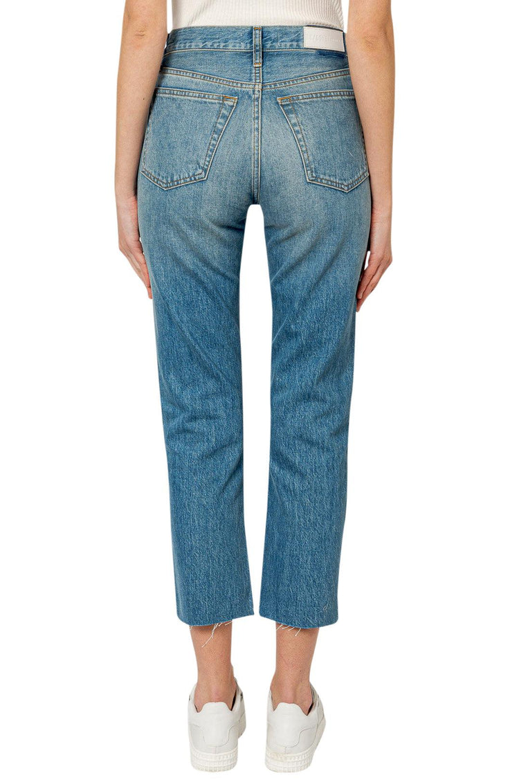 Re/Done-Cotton denim straight jeans-dgallerystore