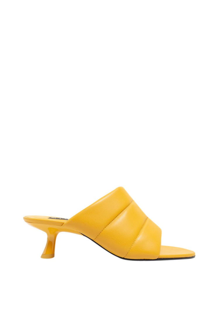 SIMON MILLER-Vegan quilted heel sandals-dgallerystore