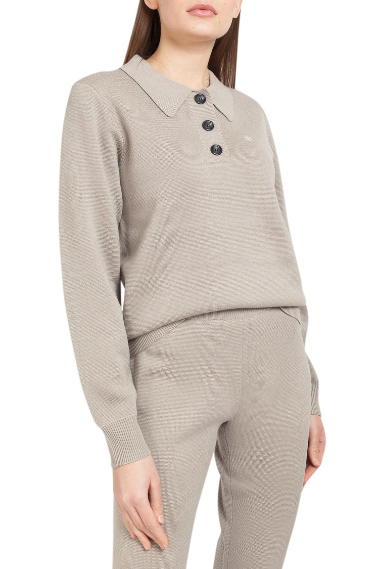 The Garment-Merino wool sweater with classic collar-dgallerystore