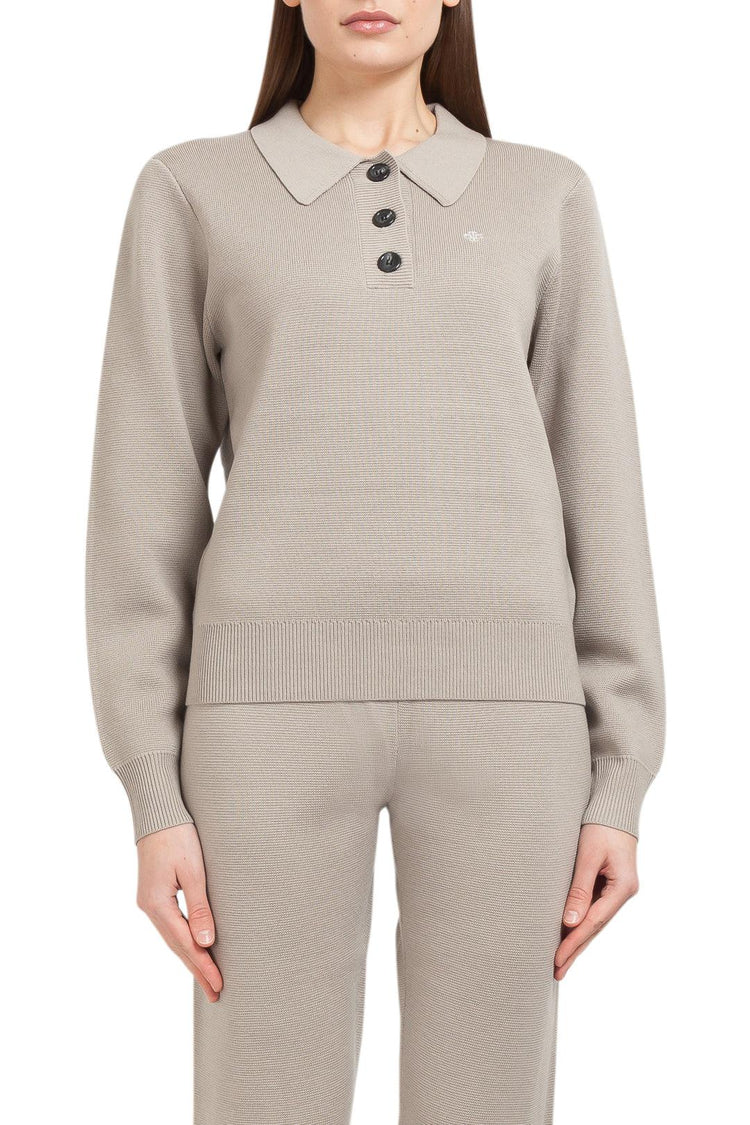 The Garment-Merino wool sweater with classic collar-dgallerystore