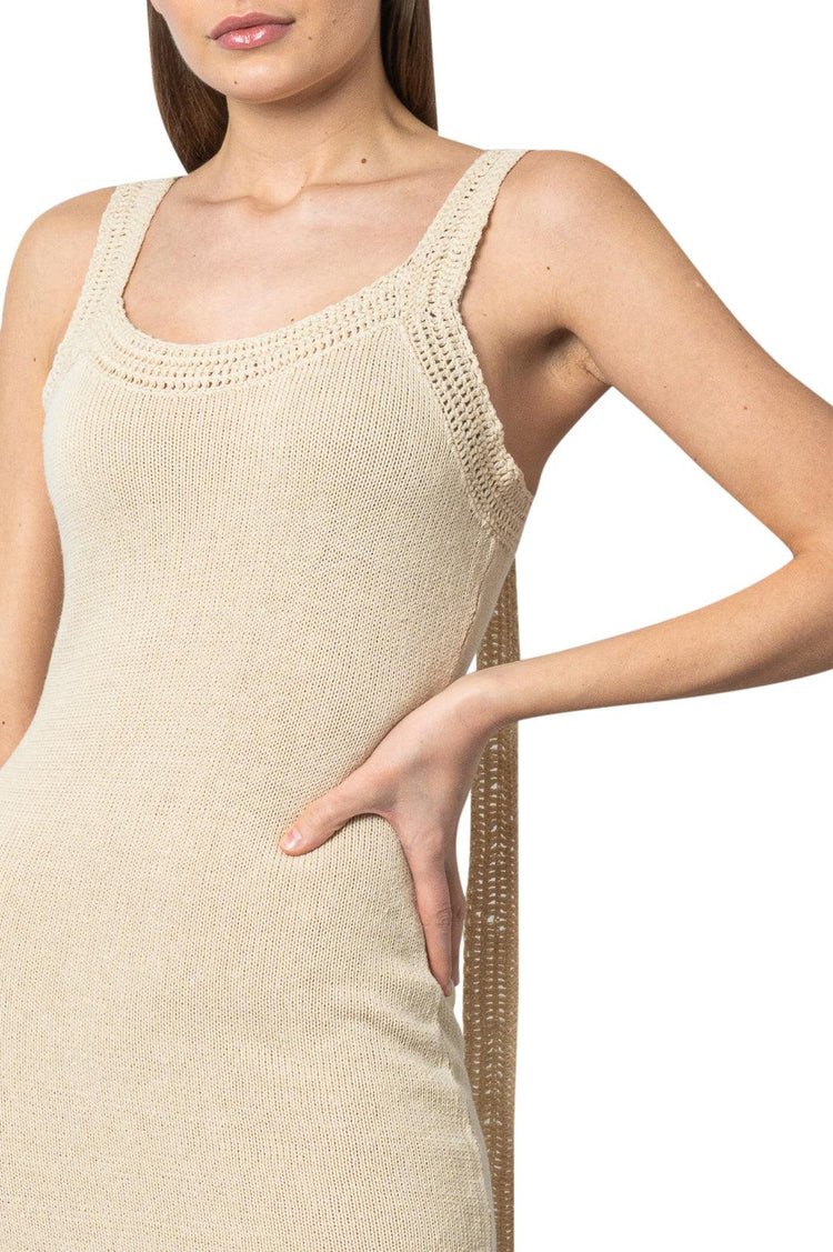The Garment-Ribbed knit long dress-dgallerystore