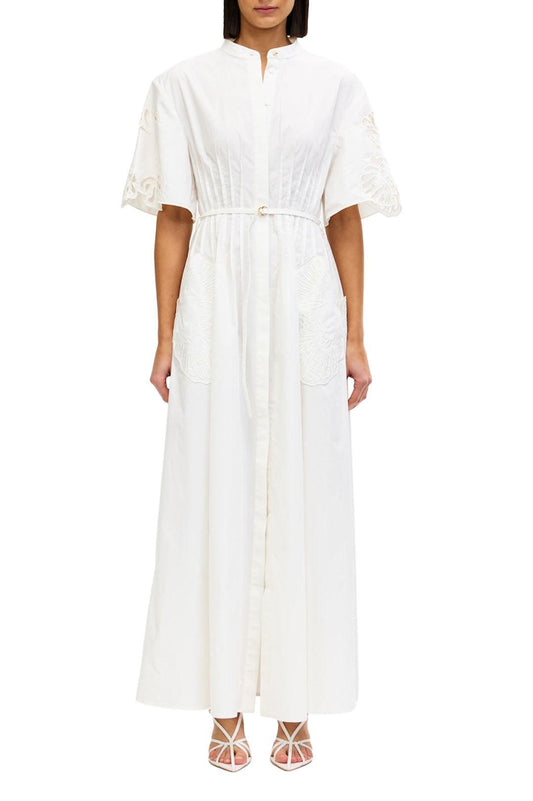 Acler-Balwest maxi dress ivory-dgallerystore