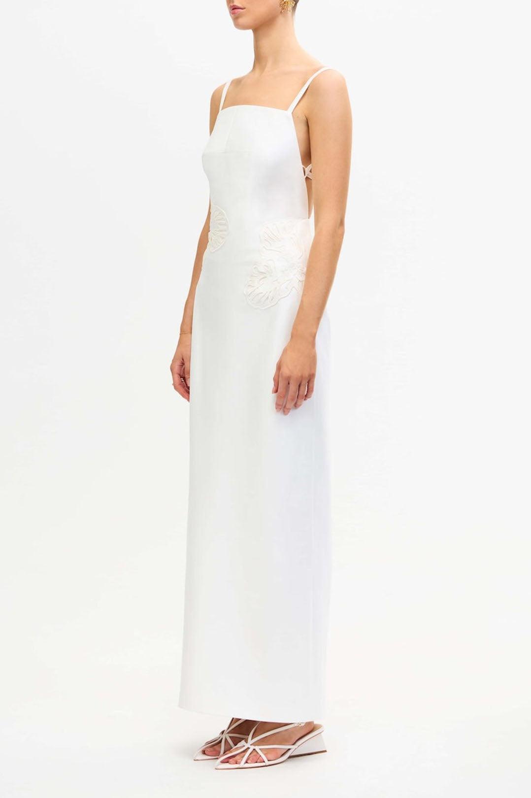 Acler-Elphin maxi dress ivory-dgallerystore