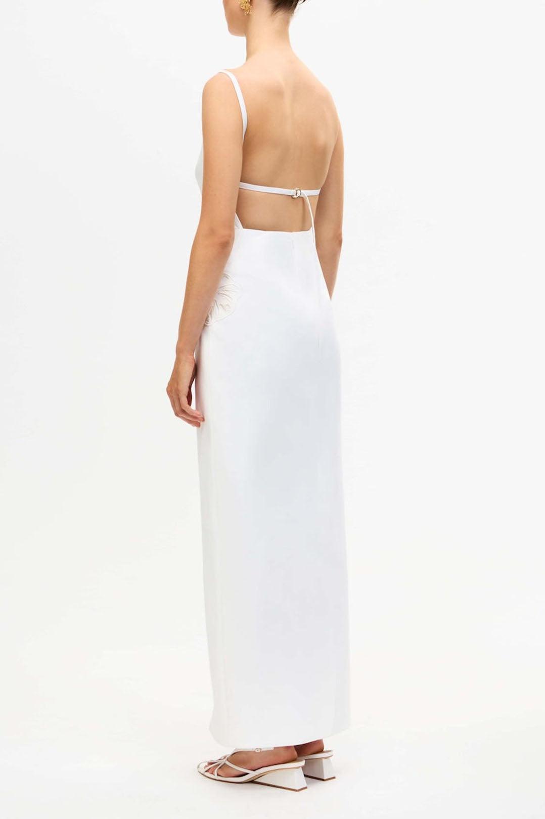 Acler-Elphin maxi dress ivory-dgallerystore