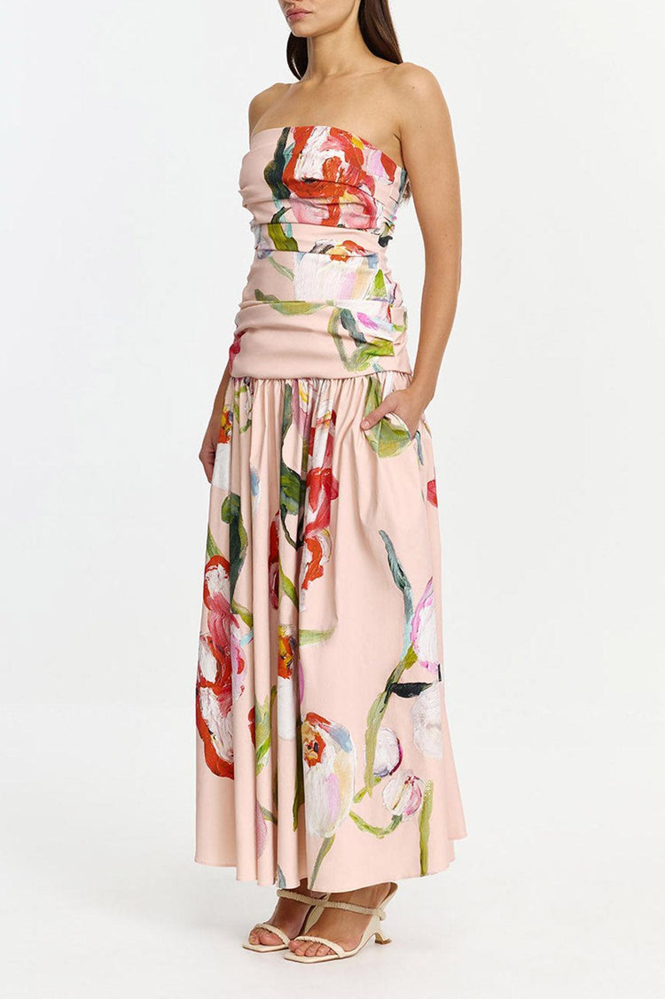 Acler-Nershall maxi dress cherry medley-dgallerystore