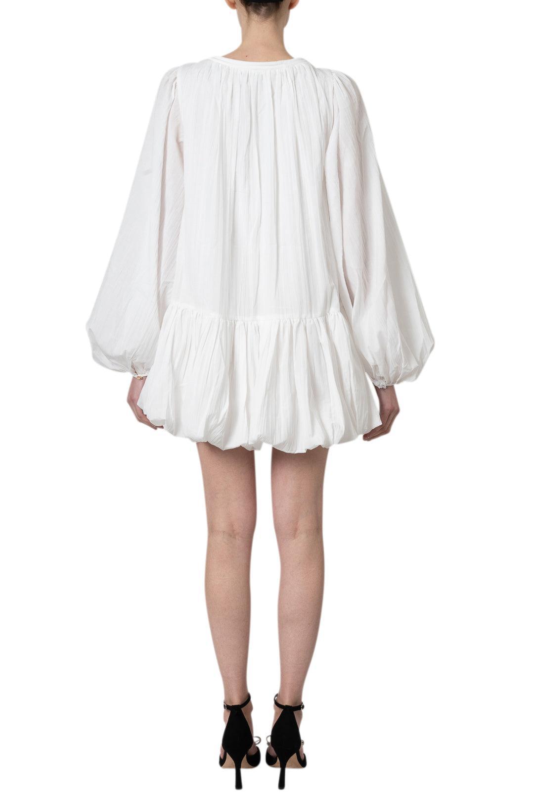 acler mini dress Women's Radmoor Bubble-Hem Minidress - Ivory women's top Made from a combination Final Sale Plus Size Size:01