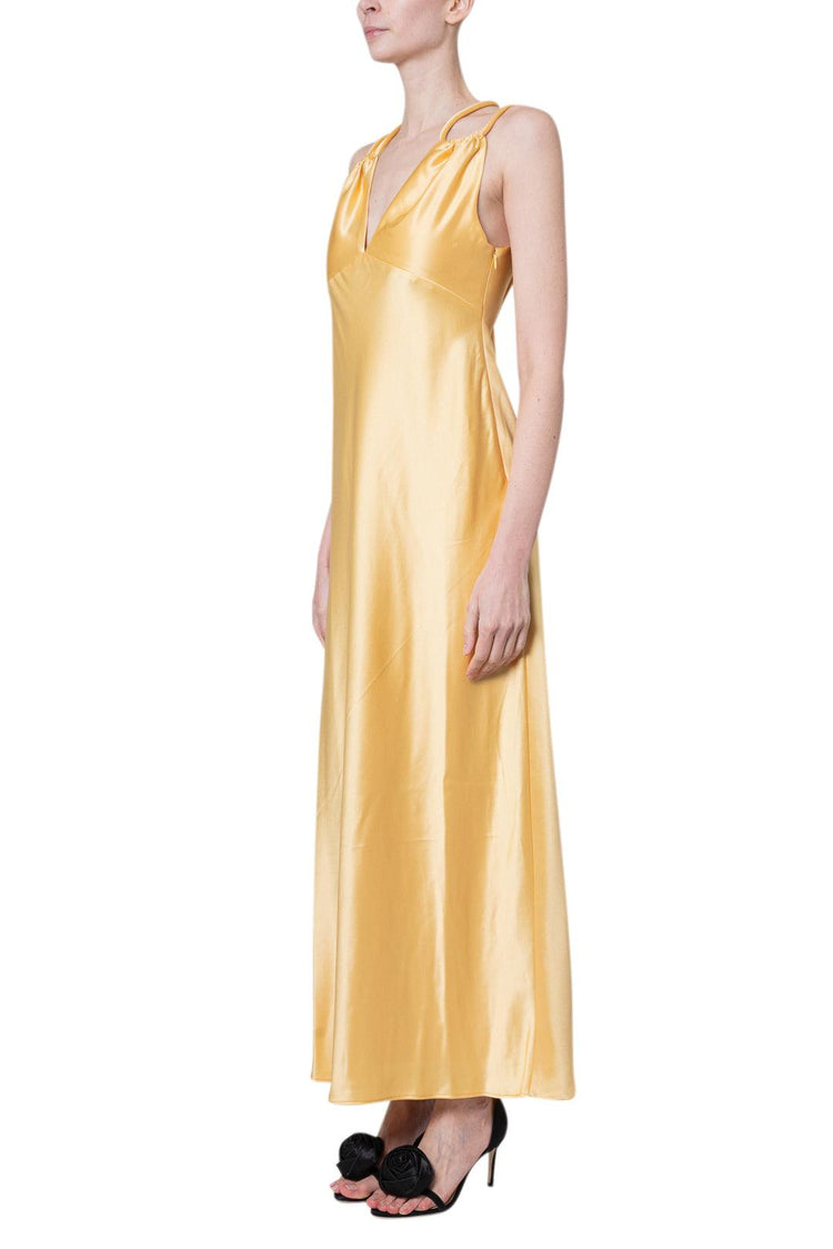 Acler-SUN YELLOW WOODLAKE MAXI DRESS-dgallerystore