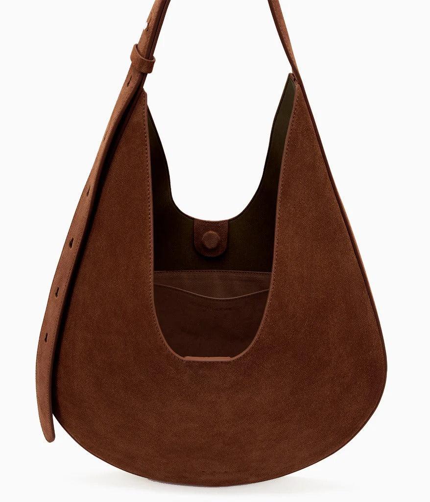 Aesther Ekme-Hobo Suede Cocoa-dgallerystore