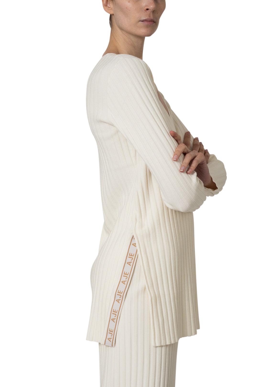 Aje-Archer Logo Trim Knit Tunic-dgallerystore