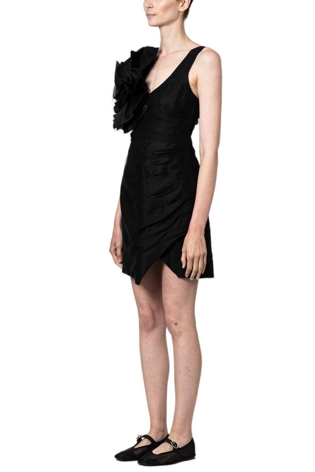aje mini dresses Aje Energy Mini Dress In Colour Black Size 10