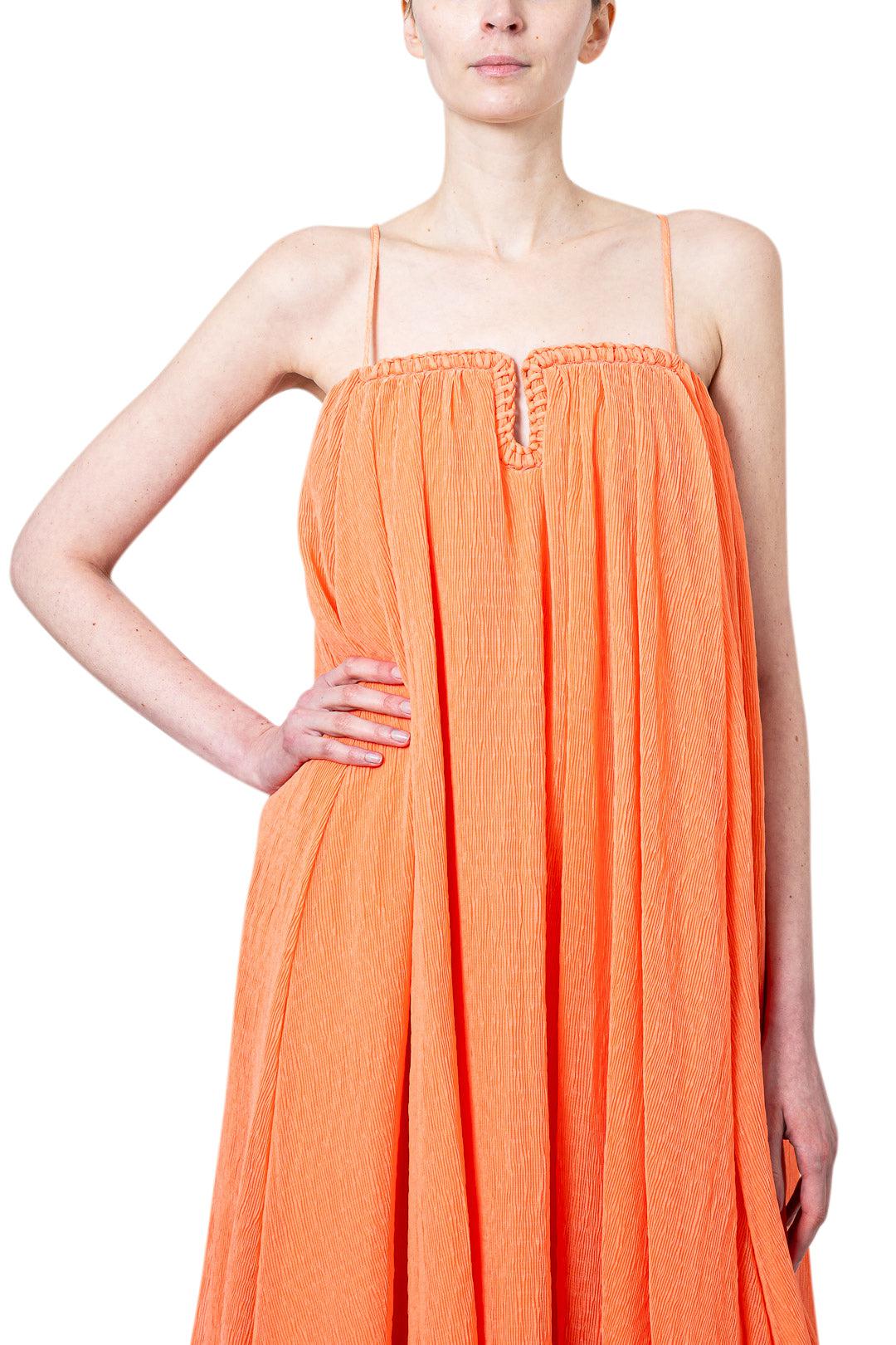 aje orange dress Aje - Filigree Sweetheart Midi Dress