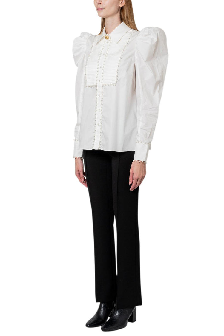 Aje-Florence pearl trim shirts-dgallerystore