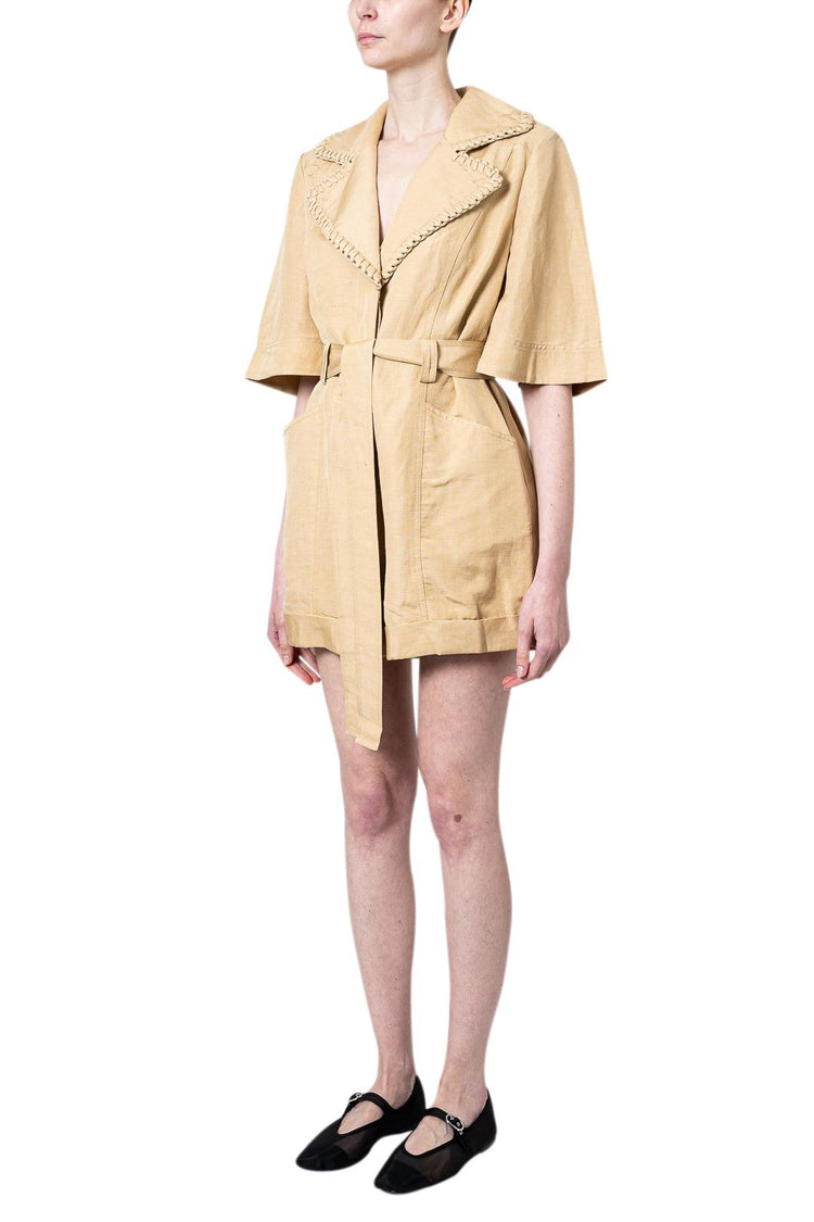 Aje-Tactil Whipstitch Playsuit-dgallerystore
