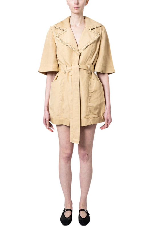 Aje-Tactil Whipstitch Playsuit-dgallerystore