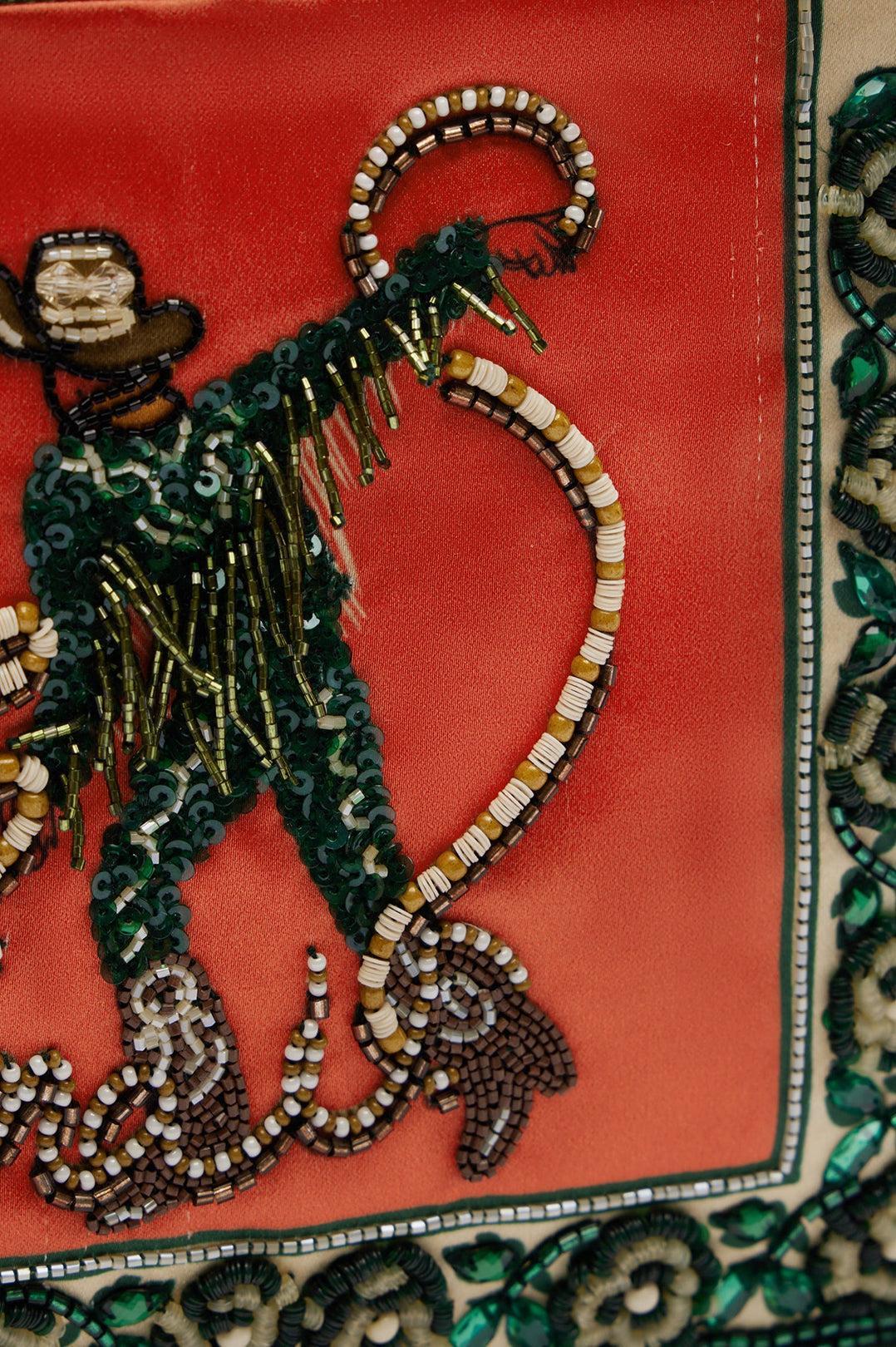 Alemais-Ace cowboy embellished clutch-dgallerystore