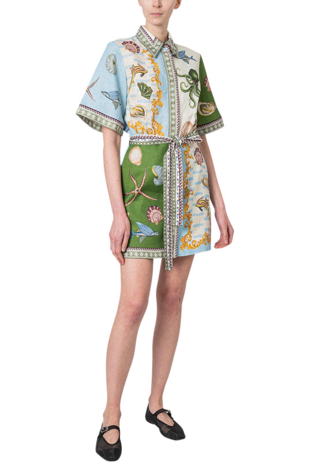 Alemais-Bath House Mini Dress-dgallerystore