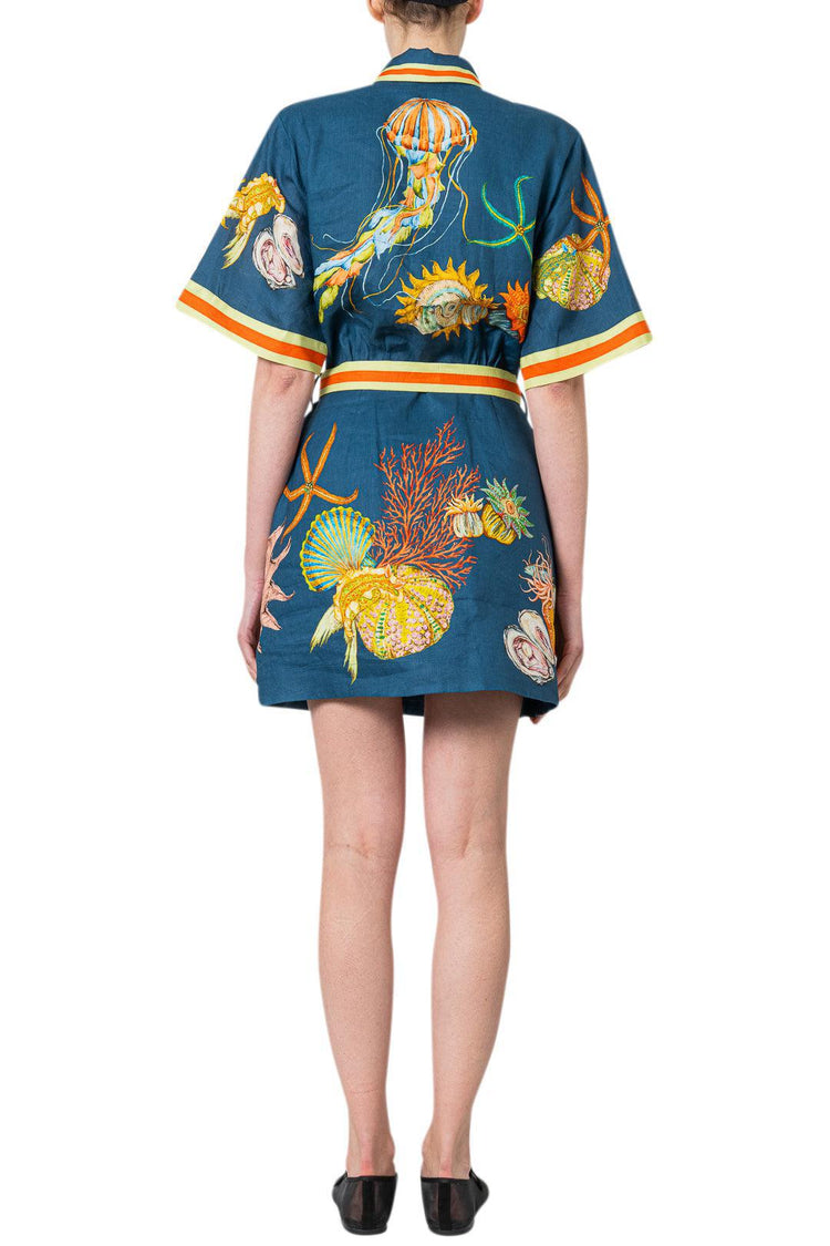 Alemais-Dorian Linen Mini Dress-dgallerystore