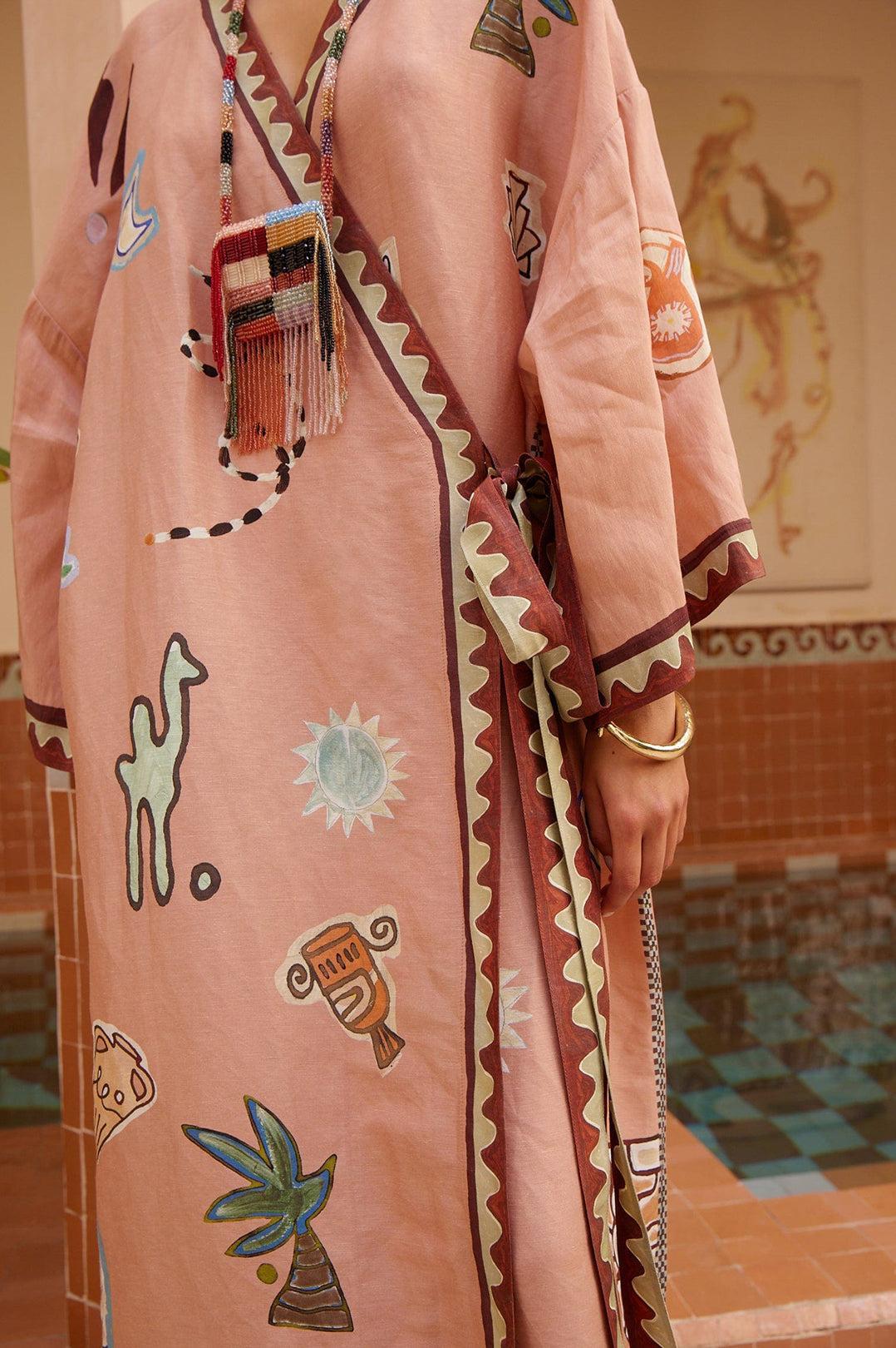 Alemais-Laurence wrap midi dress-dgallerystore