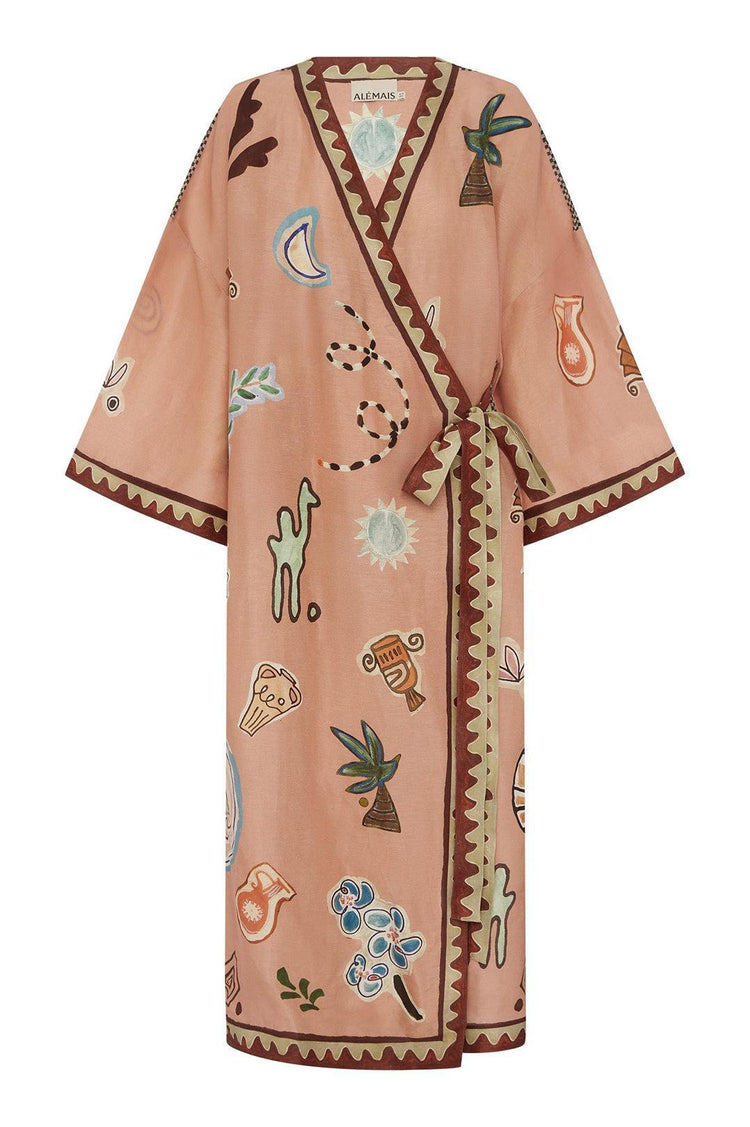 Alemais-Laurence wrap midi dress-dgallerystore