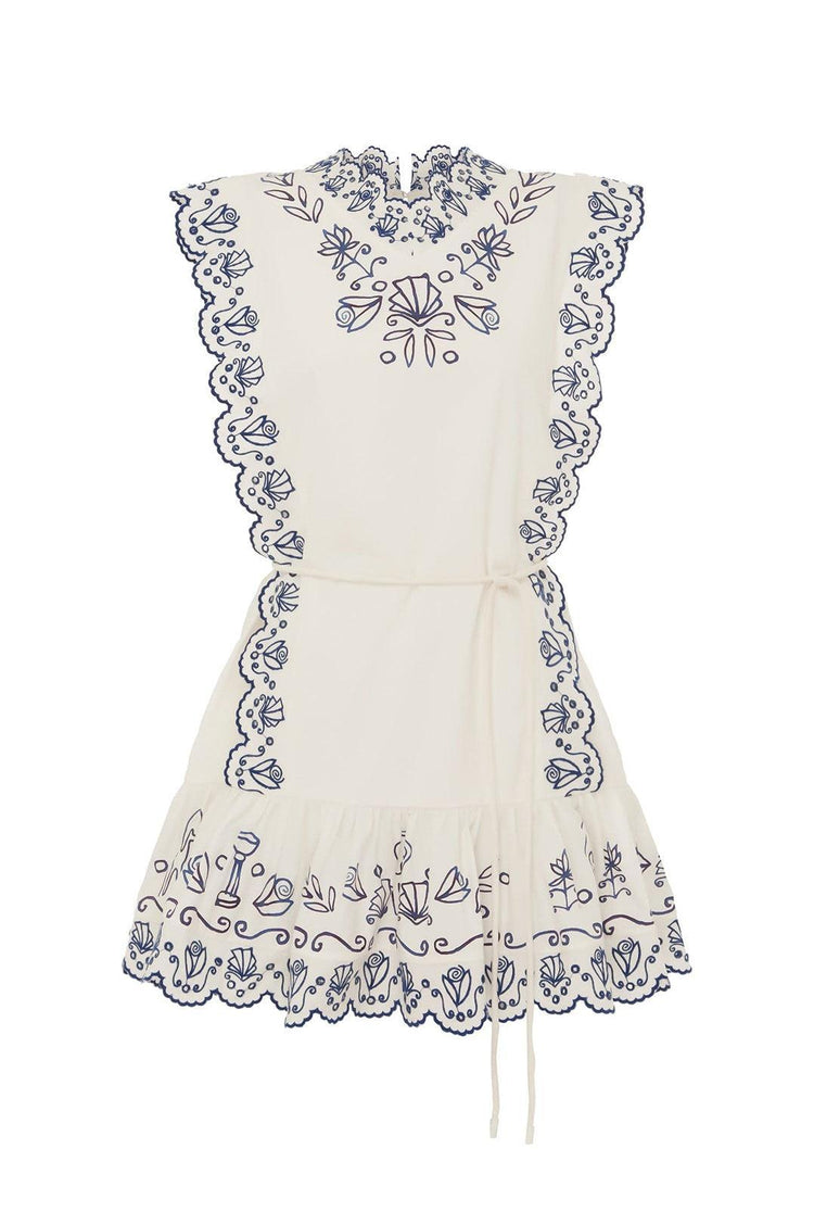 Alemais-Leela embroidered mini dress-dgallerystore