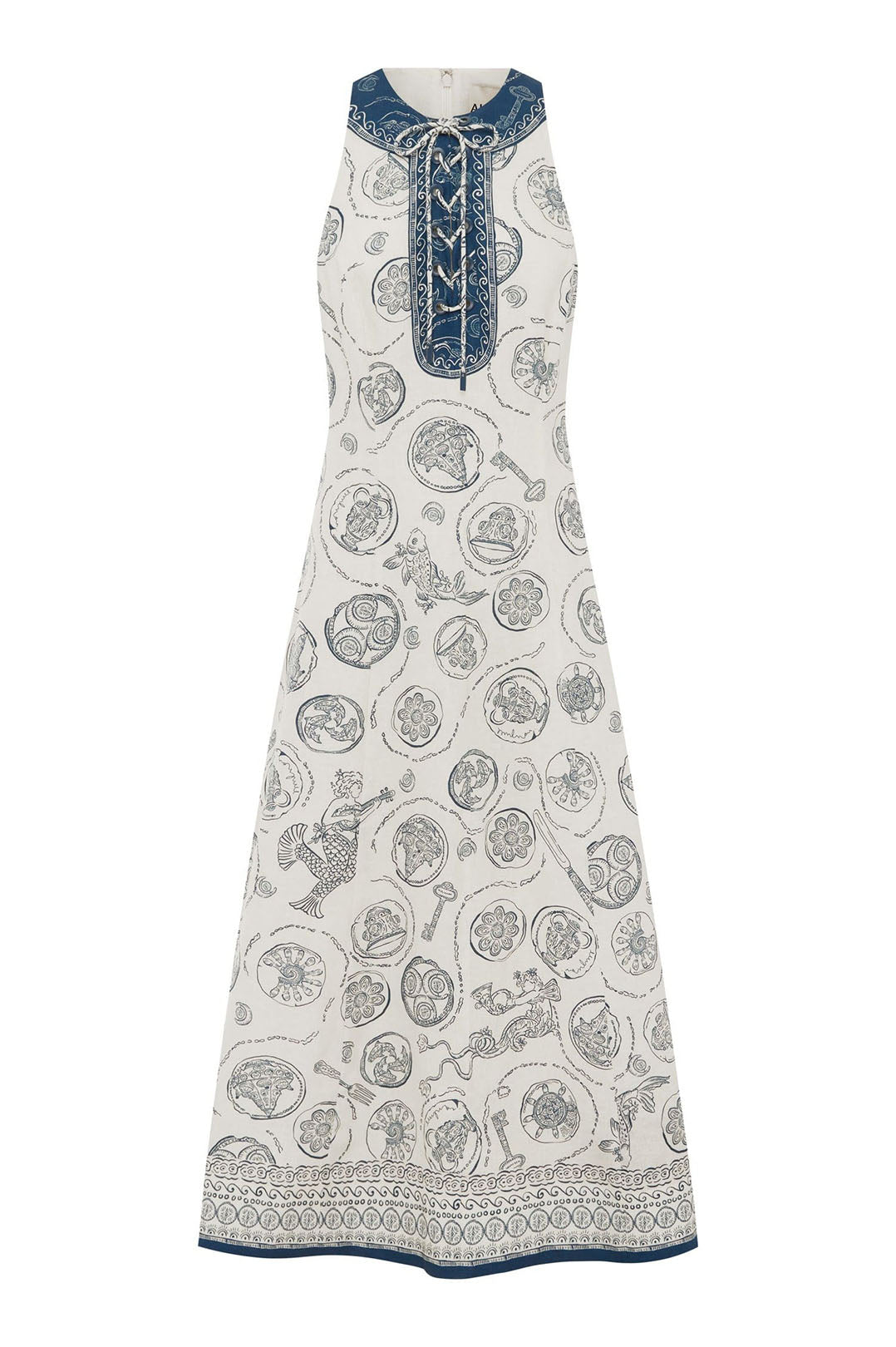 Alemais-Lucky lace up midi dress-dgallerystore