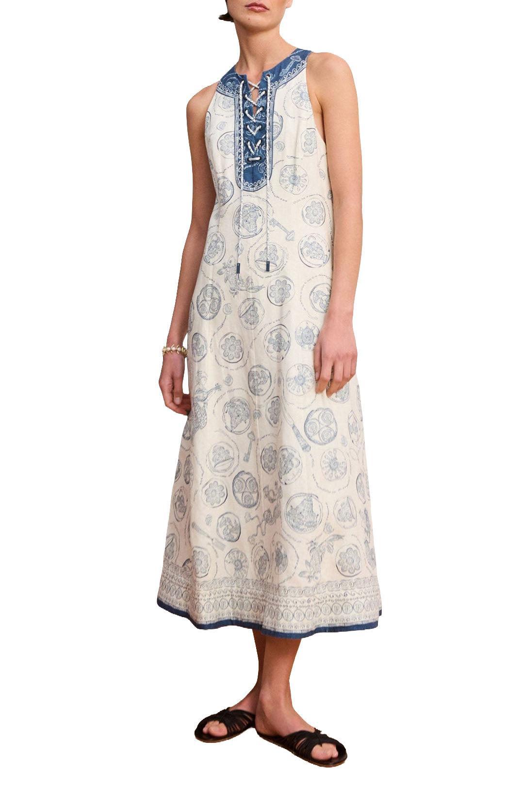 Alemais-Lucky lace up midi dress-dgallerystore