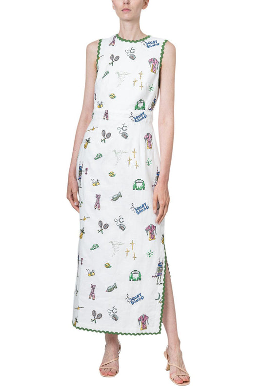 Alemais-Play Embroidered Midi-dgallerystore