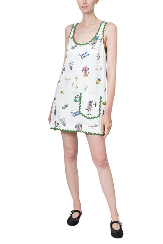 Alemais-Play Embroidered Mini Dress-dgallerystore