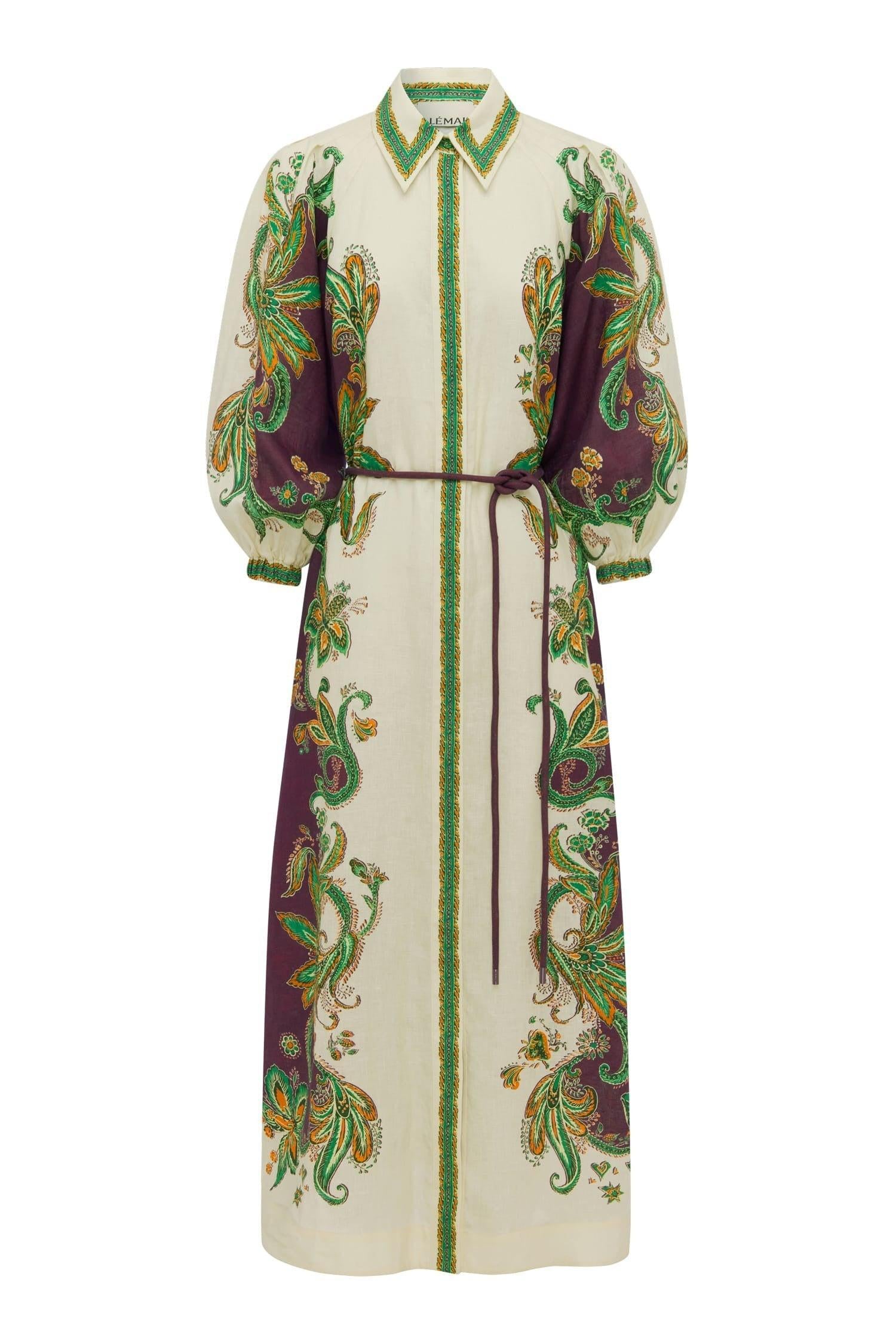 Alemais-Ruthie short sleeve shirtdress-dgallerystore