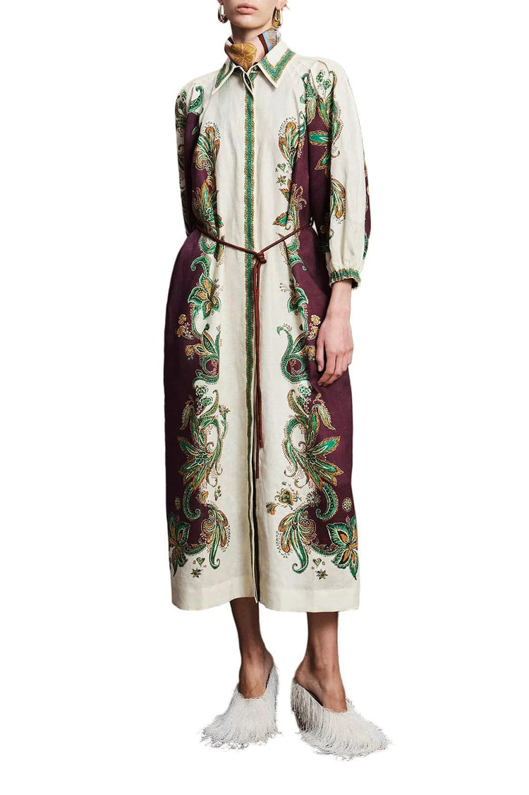 Alemais-Ruthie short sleeve shirtdress-dgallerystore