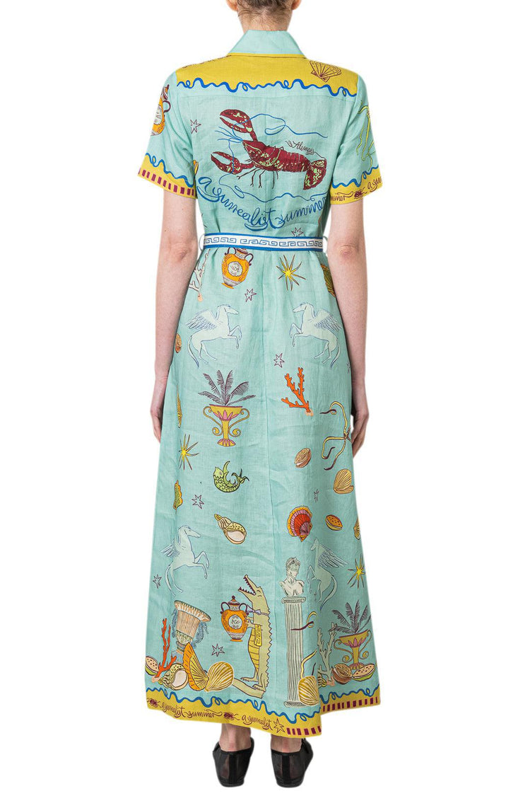 Alemais-Surrealist Summer Shirtdress-dgallerystore