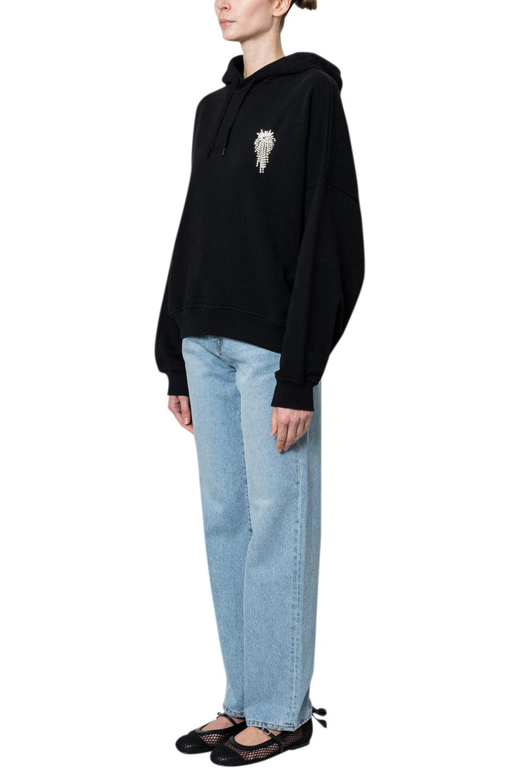 Alexandre Vauthier-EMBELLISHED HOODIE-203TO1302B 0191 1004 BLACK-dgallerystore