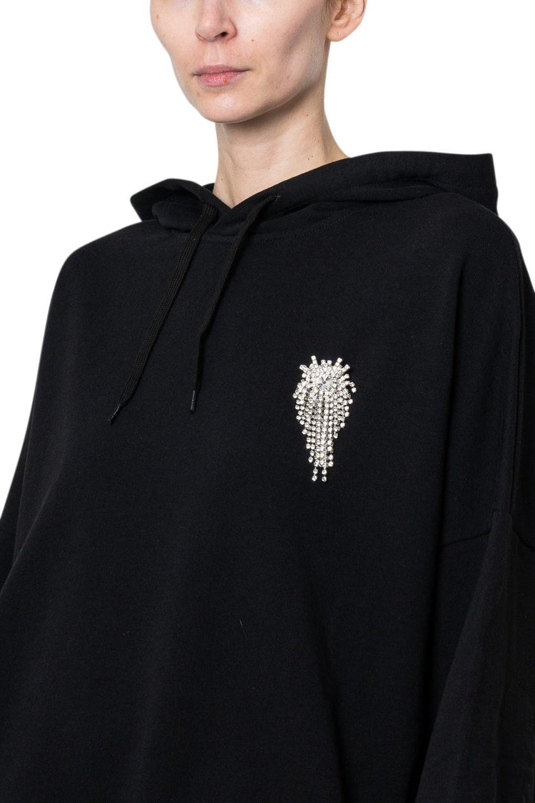 Alexandre Vauthier-EMBELLISHED HOODIE-203TO1302B 0191 1004 BLACK-dgallerystore