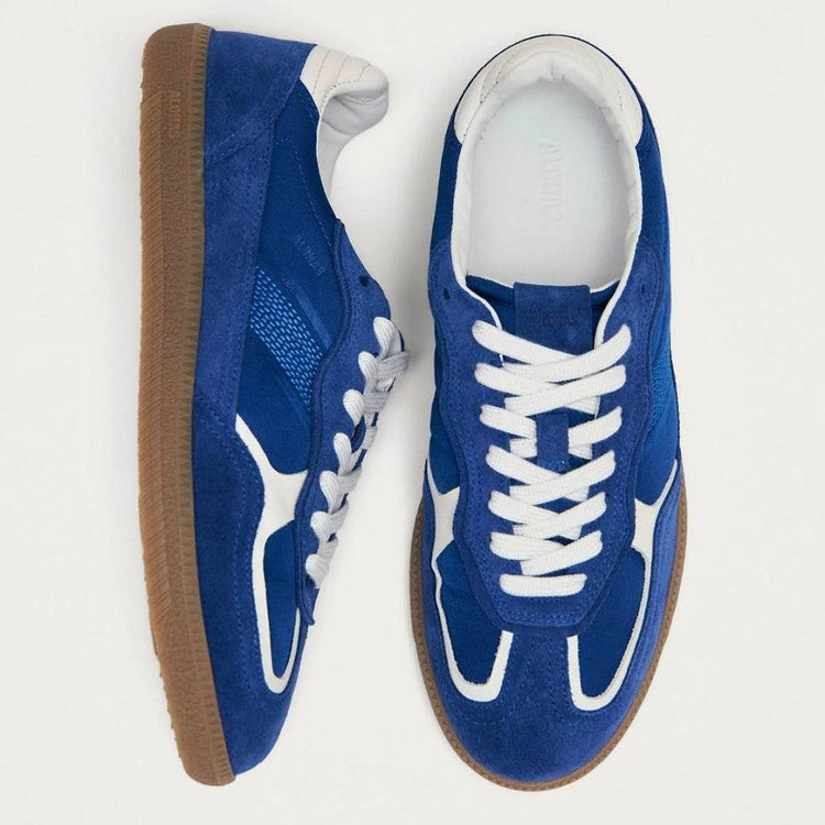 Alohas-Alohas 490 rife sheen blue leather sneakers-dgallerystore