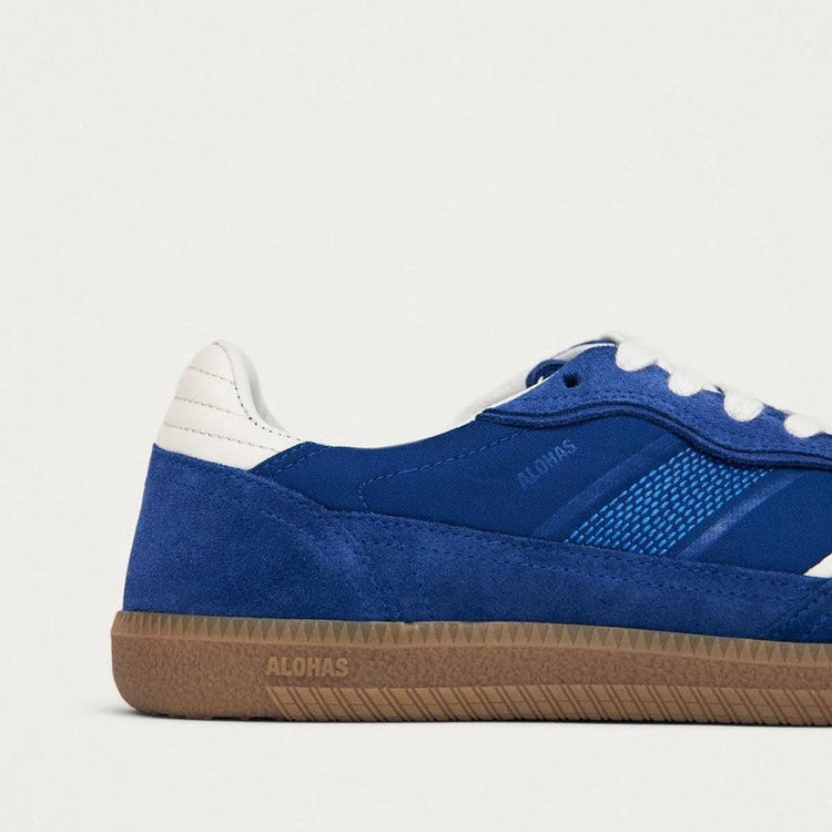 Alohas-Alohas 490 rife sheen blue leather sneakers-dgallerystore