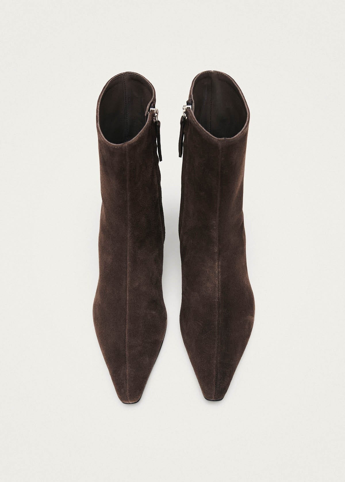 Alohas-Ambar suede brown leather ankle boots-dgallerystore