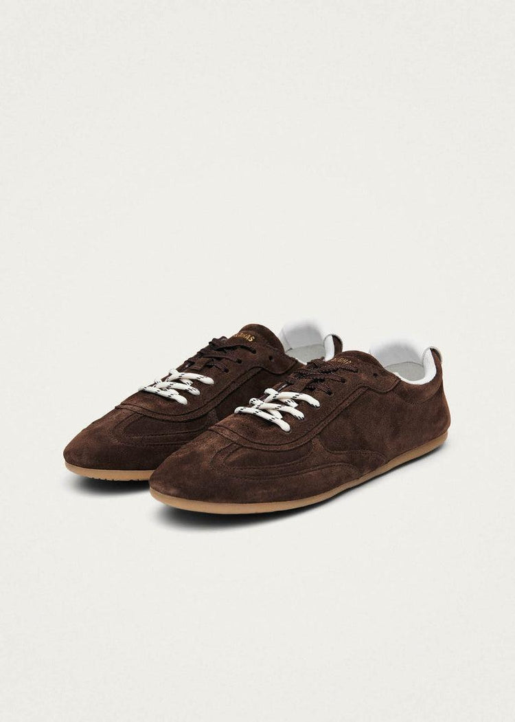 Alohas-Tb 24 suede chocolate brown leather sneakers-dgallerystore