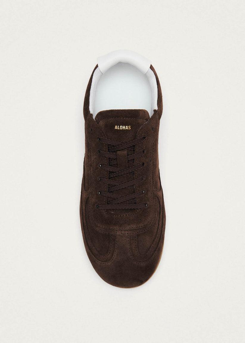 Alohas-Tb 24 suede chocolate brown leather sneakers-dgallerystore
