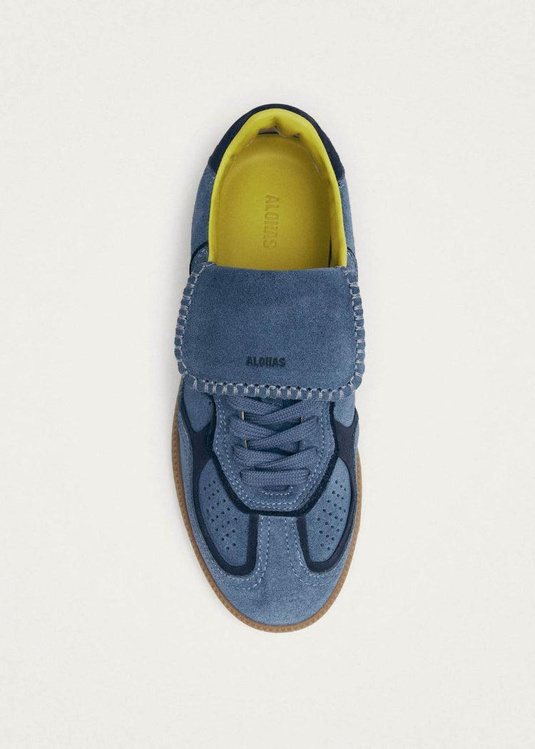 Alohas-Tb 490 club suede blue leather sneakers-dgallerystore
