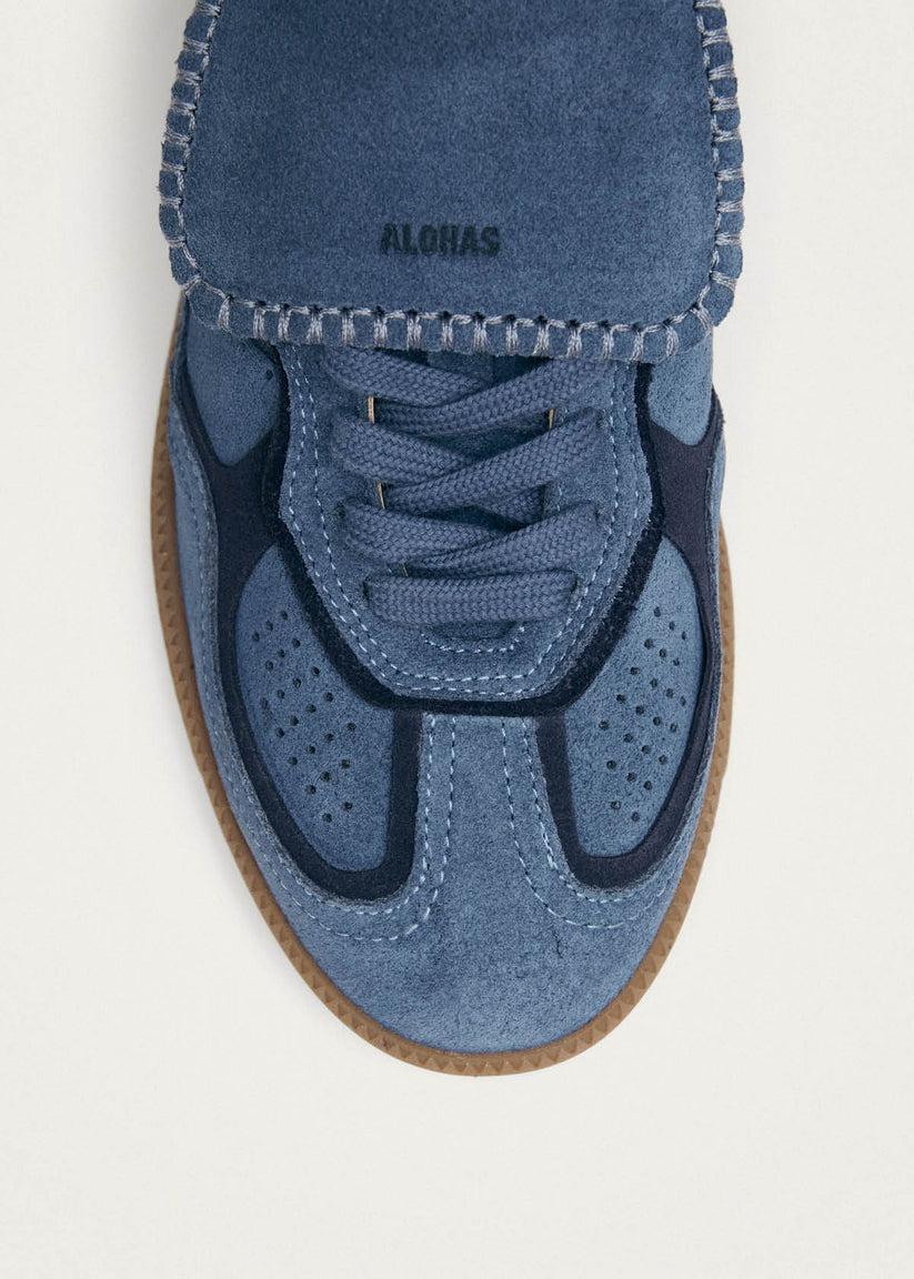 Alohas-Tb 490 club suede blue leather sneakers-dgallerystore