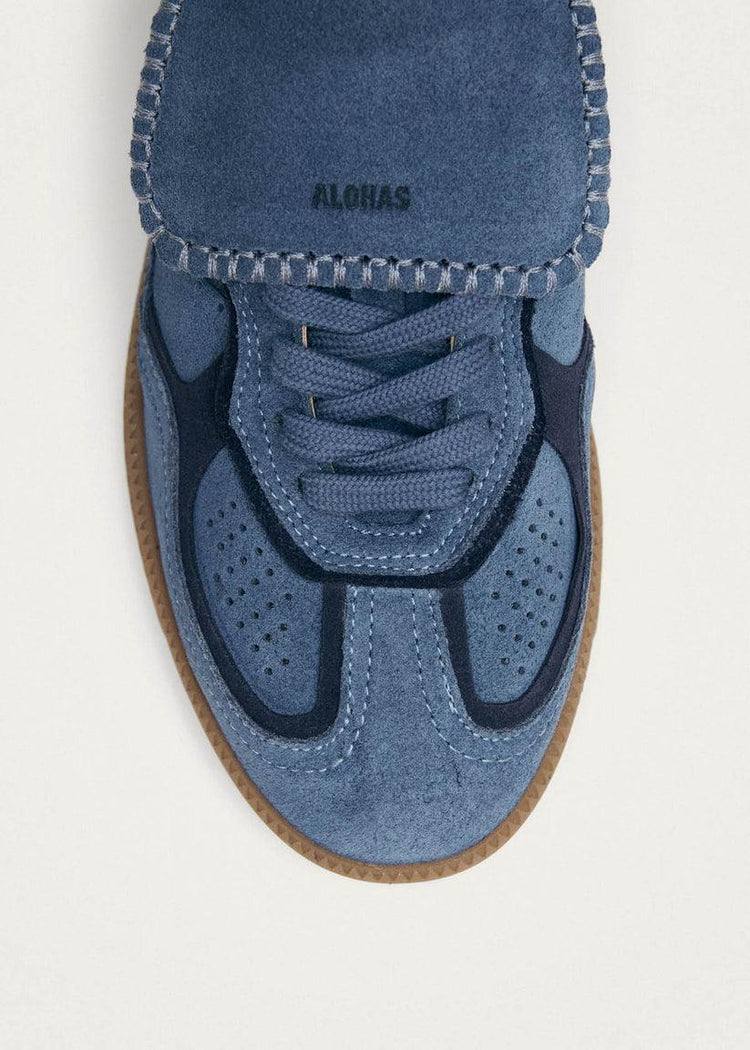 Alohas-Tb 490 club suede blue leather sneakers-dgallerystore