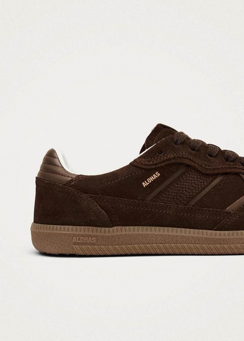 Alohas-Tb.490 Rife Chocolate Brown Leather Sneakers-dgallerystore