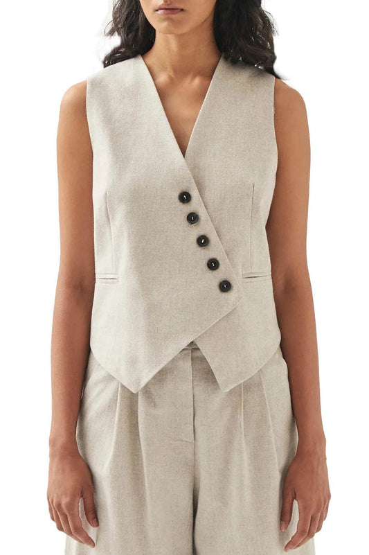 Alohas-Totti Cream Vest-dgallerystore